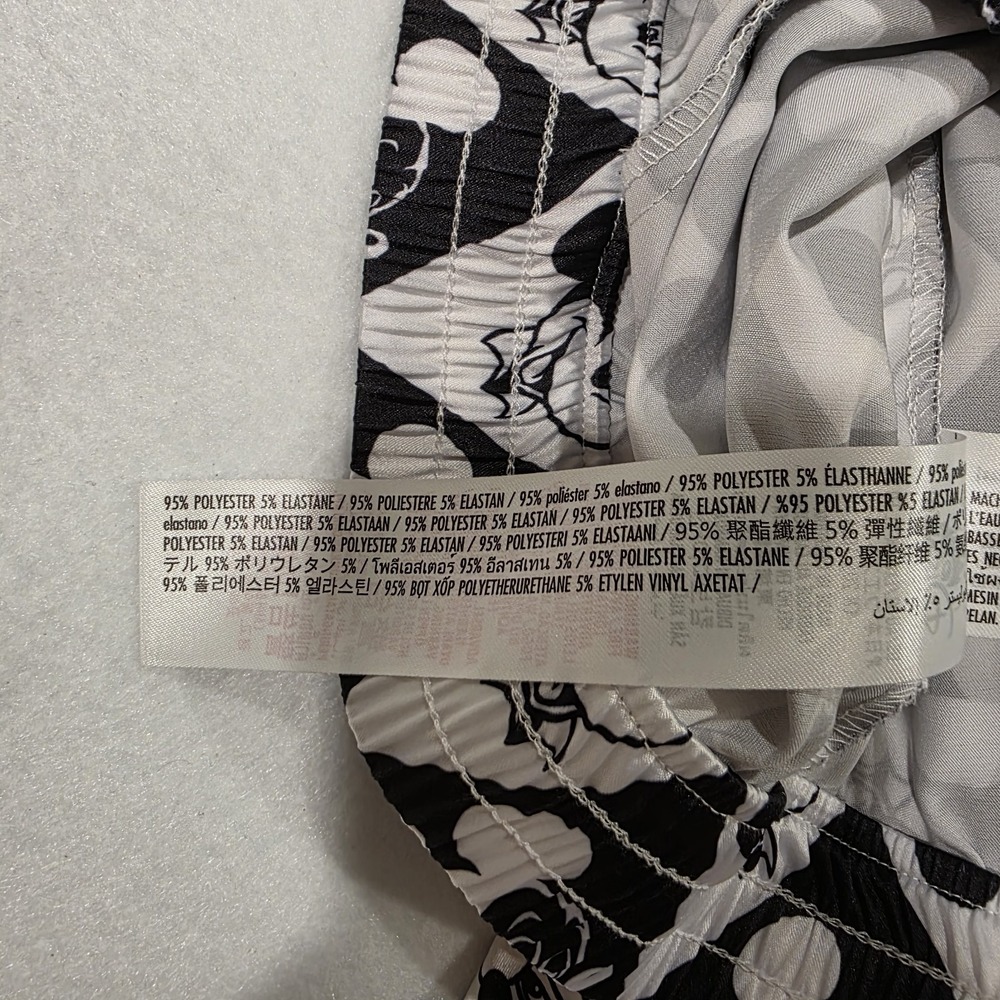Disney Parks Mickey Mouse Black White XL Satin Style Pajama Lounge Pants Womens - Picture 8 of 10